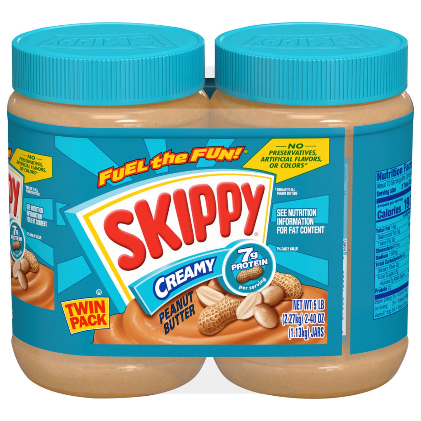SKIPPY Creamy Peanut Butter Twin Pack 2