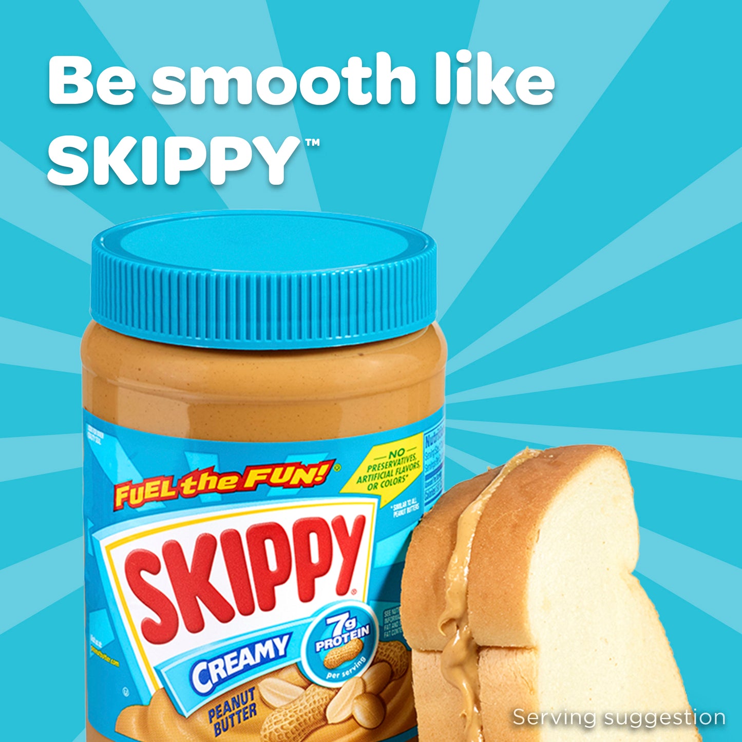 Skippy Creamy Peanut Butter, 16.3 oz